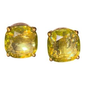 Kate Spade Jewel Blocks stamped w/♠️ square stud pierced earrings. JB5